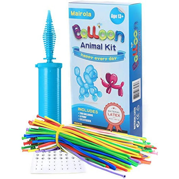 Maylai 100 Pack of Balloon Animals Kit Twisting Balloons with Pump 260Q