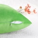 thumbnail image 4 of REGALWOVEN Pack de 2 fundas de cojín decorativas de terciopelo con cremallera, color verde, 12" x 20", 4 of 6