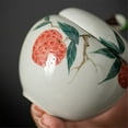 thumbnail image 4 of Boîte à Thé Peinte à la Main Scellée Petite Boîte de Rangement en Céramique Portable pour Voyage, 4 of 7