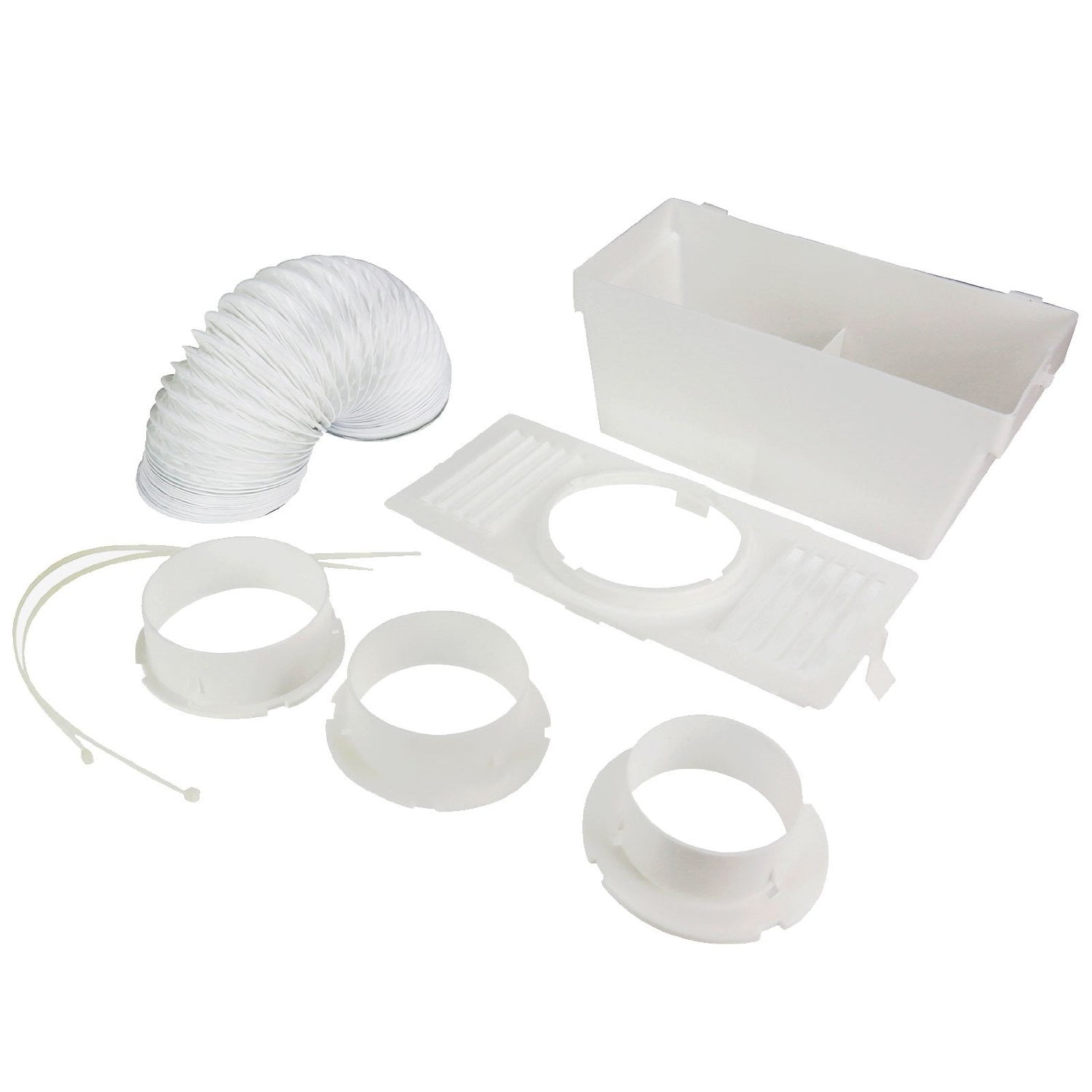 Hotpoint 4 inch Tumble Dryer Condenser Air Vent Kit White Indoor Box 