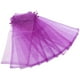 thumbnail image 5 of 10 bolsas de regalo de organza transparente para botellas de vino (moradas), 5 of 8