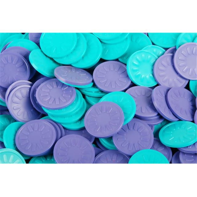 B-Token TOPLSTEM03 Embossed Tokens in Aqua with sun