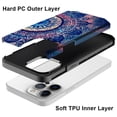 thumbnail image 2 of iPhone 13 Pro Case, Rosebono Slim Hybrid Shockproof Hard Cover Graphic Fashion Colorful Skin Cover Armor Case for iPhone 13 Pro 6.1" (Mandala), 2 of 5