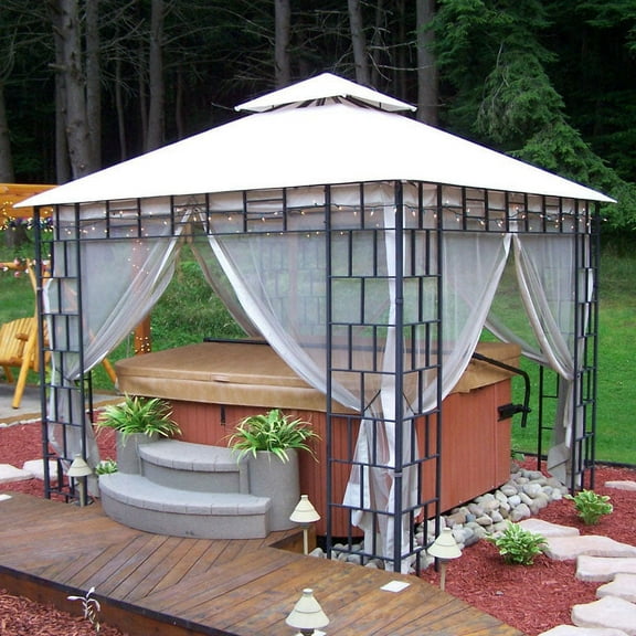 Garden Winds Replacement Canopy Top for Boscov's Brick Gazebo - Riplock 350