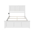 thumbnail image 3 of Leo & Lacey Classic Hardwood Eco-Friendly Platform Bed, Queen, White, 3 of 5