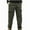 Army Green, variant on Fleece Lined Hiking Pants Men Casual Comfy Drawstring Elastic Waist Cargo Pants Plus Size Straight Leg Trousers with Pockets