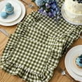 thumbnail image 6 of COM1950s Ruffled Scalloped Table Runner, Washable Long Strip Mat, Elegant Home Decor for Coffee Table, Dining Table, and TV Cabinet, 6 of 7