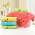 thumbnail image 4 of Soft Bamboo Fiber Towel Kids Cartoon Washcloths Cute Cat Musical Note Towel Absorbent Towels for Bathroom Hotel Spa Kitchen, 4 of 7
