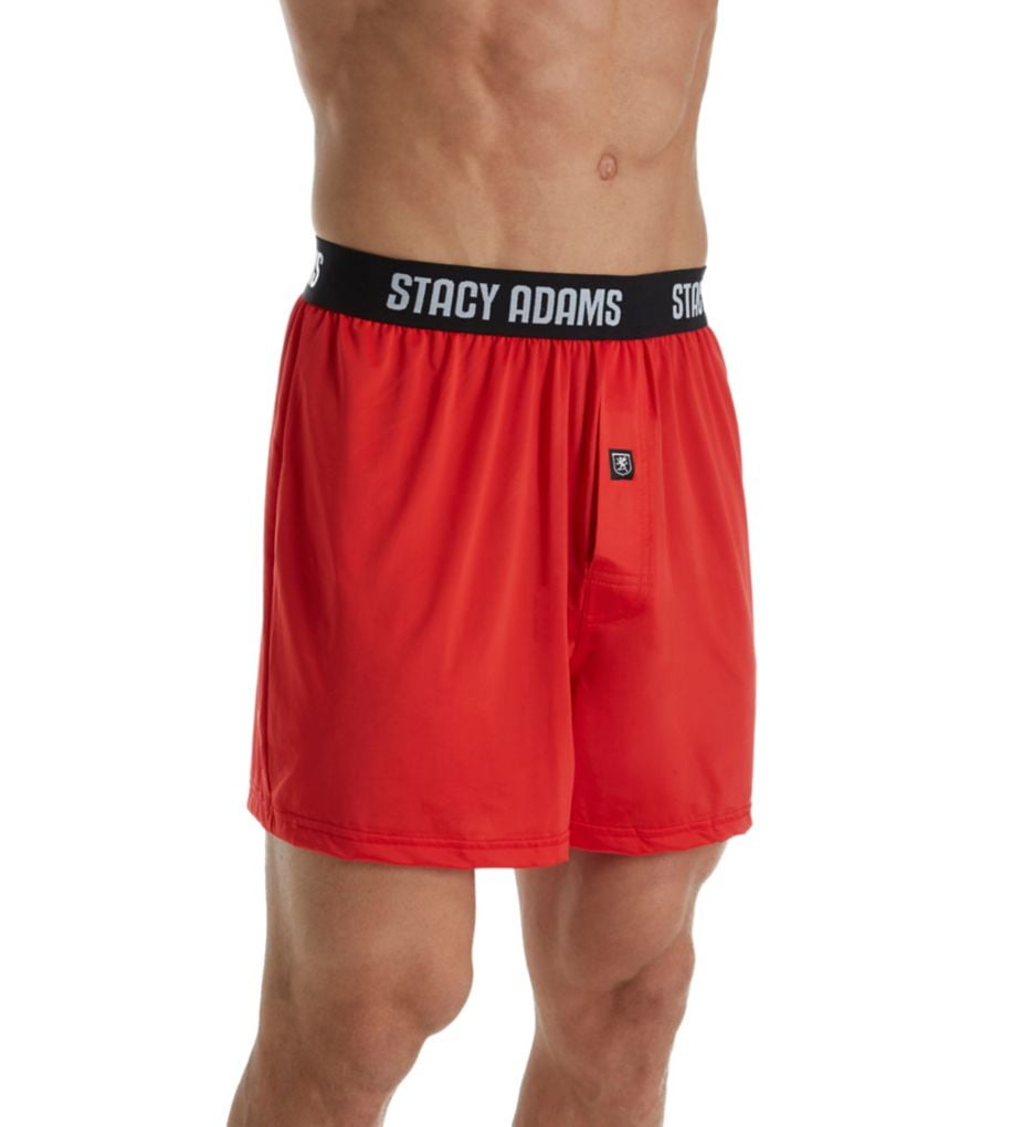 STACY ADAMS Mens Big and Tall Boxer Short Navy 2XL 