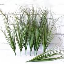 SELIVO 8PCS Grass Decor Artificial Grass Outdoor Artificial Tall Shrubs Wheat Grass Greenery Stems UV Resistant Grass Artificial for Outdoor Indoor Home Decor