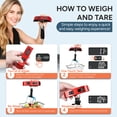 thumbnail image 6 of Luggage Scale Travel Inspira Digital Hanging Bag Weight Handheld Scale with Temperature Function Red 110LB, 6 of 9