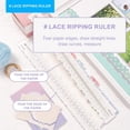 thumbnail image 6 of Irregular Jagged Ruler Metal Paper Tearing Ruler Craft Ruler Deckle Edged Ruler, 6 of 8