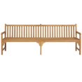 thumbnail image 3 of vidaXL Solid Teak Wood Garden Bench with Multi Colors Cushion Outdoor Seat, 3 of 3