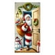 thumbnail image 2 of Tapiz navideño de tela para puerta (90 x 200 cm) | Decoración navideña con tiras adhesivas | Decoración festiva de invierno para interiores y exteriores, ideal para Nochebuena, aulas y cumpleaños., 2 of 6