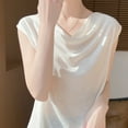 thumbnail image 4 of Wensltd Womens Summer Tank Tops Trendy Solid Color Cowl Neck Sleeveless Knit Tops Versatile Layering Tops S-XL, 4 of 5