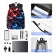thumbnail image 4 of Fotbe Red And Blue Lightning Mochila Ligera Casual para Laptop para Hombres y Mujeres, Mochila Impermeable de Uso Diario, Mochila para Universidad, 4 of 6