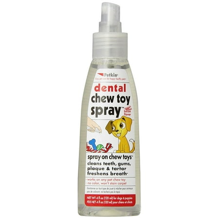 Petkin Dental Chew Toy Spray, 4-Ounce