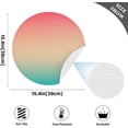 thumbnail image 4 of Beautiful Gradient Color Placemats Round Table Mats Non-Slip Washable Heat Resistant Kitchen Place Mat for Home Dining Coffee Tabletop (6PCS) Home Decor, 4 of 7