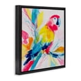 thumbnail image 2 of Stupell Industries Contemporary Expressive Parrot in Bloom Black Floating Frame Canvas Art, 18 x 18, by Chromatic Storm Studio, 2 of 8