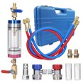 thumbnail image 1 of yeacher Automotive AC Refrigerant Oil Filling Kit with Vacuum Pump, R134a Charging Tools, and Oil Filter Analyzer for Efficient Maintenance and Leak Prevention, 1 of 7