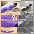 thumbnail image 3 of TaoTronics Extra Large Electric Heating Pad for Back, Neck, and Shoulders - 6 Fast Heat Settings, Auto Off, Machine Washable - 33''×17'' - Purple, 3 of 8