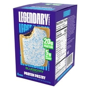 Legendary Foods Blueberry Protein Pastry, 20g Protein, 4 Pack, Keto Friendly, Gluten Free