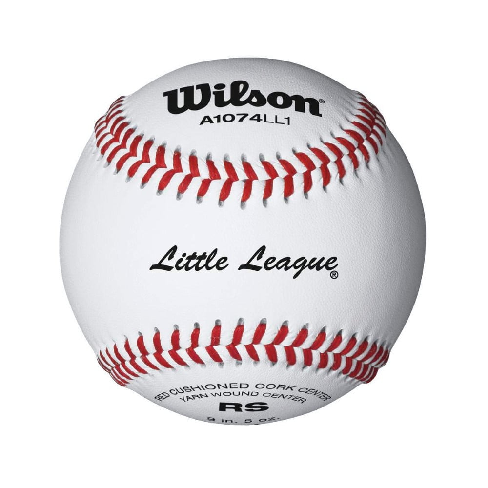Wilson Baseballs 9" 5 oz Ball A1150 Youth League Flat Seams Synthetic Leather 