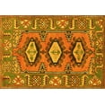 thumbnail image 1 of Ahgly Company Machine Washable Indoor Rectangle Persian Yellow Traditional Area Rugs, 2' x 5', 1 of 4