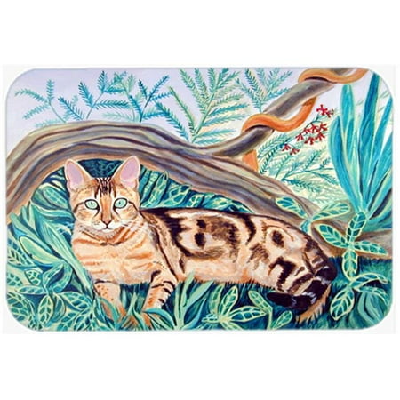 

15 x 12 in. Cat Maine Coon Glass Cutting Board Large