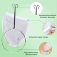 thumbnail image 3 of 4 Pices Sac Lait Vgtal Avec Support Filtre Alimentaire Rutilisable Tissu Passoire En Coton Lavable Sac Lait De Noix Avec Fermeture Clair Pour Cu, 3 of 5