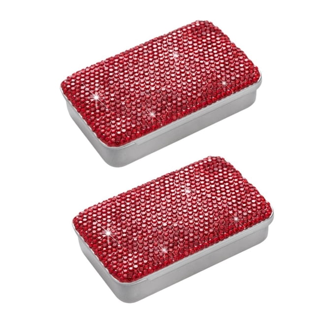 Funda EveryBling Sparkling para hilo dental, 2 unidades, color rojo