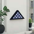 thumbnail image 3 of Emma + Oliver Rustic Black Wood Military Flag Shadow Box for 9.5' x 5' American Veteran Burial Flag - Wall Mount or Freestanding, 3 of 12
