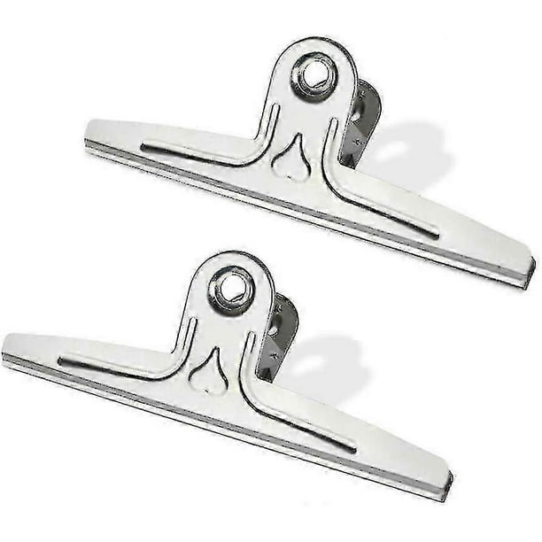 2pcs Bulldog Clips, Stainless Steel Giant Jumbo Binder Big Iron Clips 20cm Iron Clips Oversized Steel Clips- 30cm