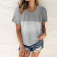 thumbnail image 2 of Blusa holgada de manga corta con cuello redondo y estampado a la moda para mujer Pompotops  hfajkhk130710, 2 of 5