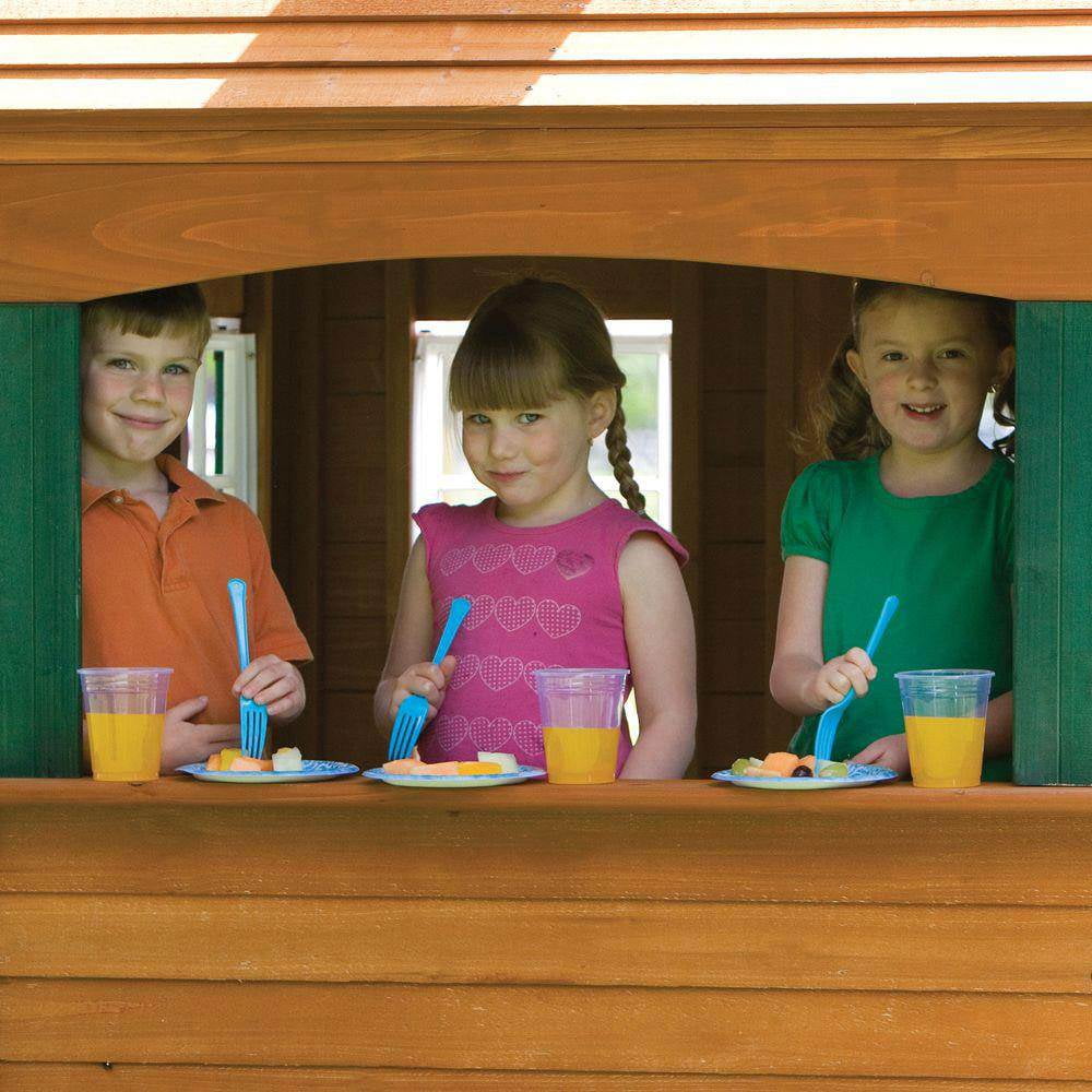 Big Backyard Bayberry Ready to Assemble Wooden Playhouse