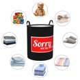thumbnail image 3 of DouZhe Grands Paniers à Linge Pliables Étanches, Imprimé d'Affiche Fermé Circular Hamper avec Poignées, 3 of 6