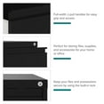 thumbnail image 3 of Hirsh 30 inch W 2 Drawer Metal Lateral 101 File Cabinet Black, 3 of 15