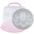 thumbnail image 5 of Portable Pie Cookies Carrier Stand Muffin Dome Box 24-Slot Cupcake Rack 3-Layer, 5 of 13