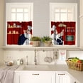 thumbnail image 4 of Chef Gnome Kitchen Curtains 3 Piece Set, Kitchen Window Chef Kitchen Decor Three Fat Chefs for Cafe Kitchen and Bedroom (24" L Tiers & 18" L Valance), 4 of 6