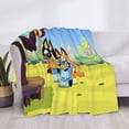 thumbnail image 3 of Rozeui Bluey for Flannel Blanket, Soft Fuzzy Plush King Blanket for Winter, Thick and Warm All-Season Bed Throw-40"x30", 3 of 6