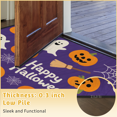 thumbnail image 6 of CURLYOOT Cute Ghost Pumpkin Half Round Door Mat, Indoor Outdoor Entrance Rug, Purple Semi Circular Area Rug, Non Slip Washable Absorbent Doormat, Laundry Room Rug 24'' x 36'', 6 of 7