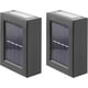 thumbnail image 1 of Set Of 2 Outdoor Solar Wall Lights Cool White, 1 of 5