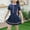 Navy, variant on Delliss Girls One Piece Swimsuits Short Sleeve Swim Dress Hawaiian Skirted Bathing Suit Summer Swim Dress Short Sleeve Swimwear Beach Sport Skirt