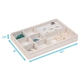 thumbnail image 4 of Bandeja organizadora apilable para joyas, 8 compartimentos con soporte para anillas, color champaña, 4 of 7