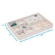 thumbnail image 4 of Bandeja organizadora apilable para joyas, 8 compartimentos con soporte para anillas, color champaña, 4 of 7