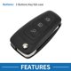 thumbnail image 3 of Carcasa de llave remota de entrada sin llave de 3 botones Unique Bargains para Ford Fiest Kuga Focus Transit, 3 of 7