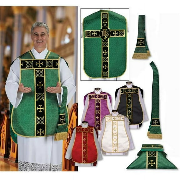RJ Toomey TS424 Trastevere Collection Roman Chasuble-Purple