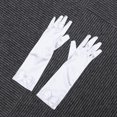 thumbnail image 1 of BESTYASH 1 Paire de Protège-Doigts en Satin pour Mariage Soirée Fête Blanc, 1 of 6