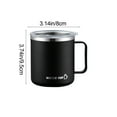 thumbnail image 3 of Fasiaou Insulated Stainless Steel Coffee Mug, Double-Wall Vacuum Travel Tumbler, Shatterproof for Camping, Office, and Outdoor - Durable, Perfect for Hot and Cold Drinks.,Black, 3 of 8