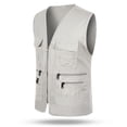 thumbnail image 1 of Fule Men's Multi Pocket Travelers Fishing Photography Director Casual Outdoor Vest, 1 of 9